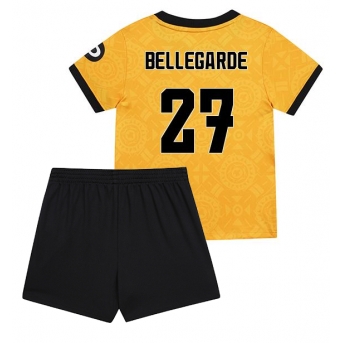 Billige Fotballdrakt Wolves Jean-Ricner Bellegarde #27 Replika Hjemmedraktsett Barn 2025-26 Kortermet (med bukser)